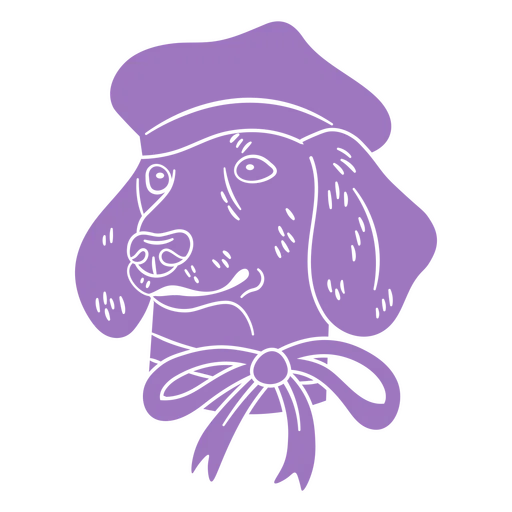 beada1111eb730f9fb650d9b29be99f8-cachorro-roxo-usando-um-desenho-de-gravata-borboleta
